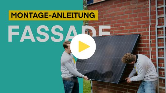 Balkonkraftwerk an der Fassade montieren