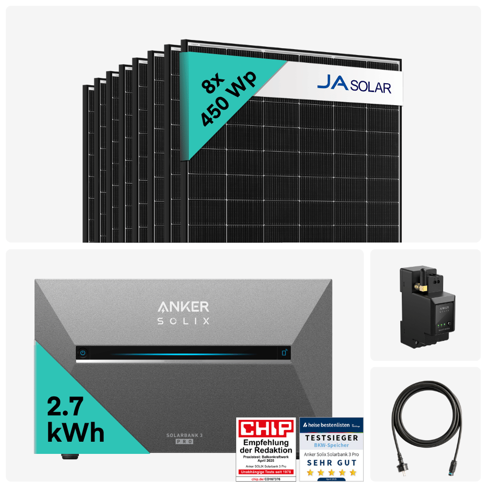 Yuma x Anker - 3600W Solaranlage mit SOLIX Solarbank 3 PRO