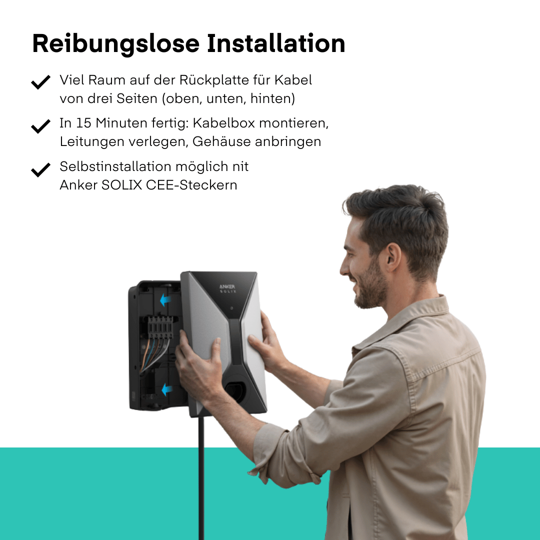 Anker SOLIX V1 Smart EV Charger 11 kW (Kabel)