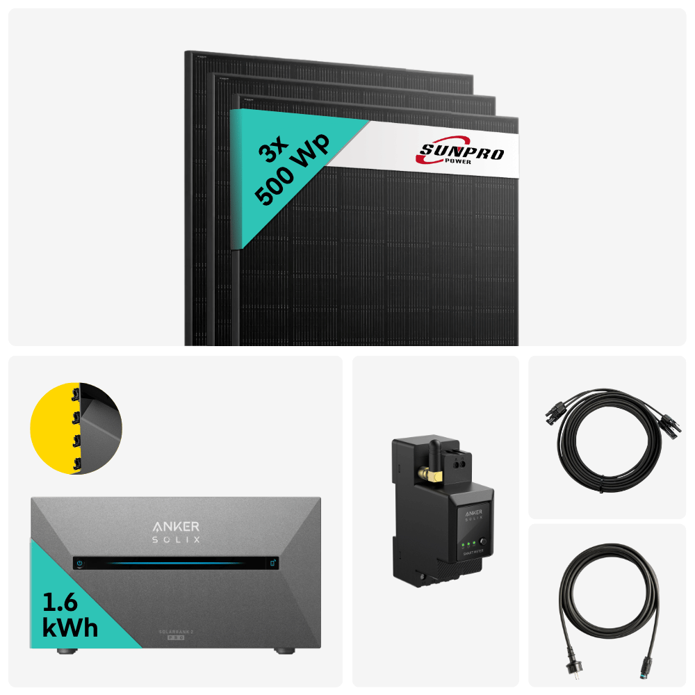 Yuma x Anker - 1500W Balkonkraftwerk mit SOLIX Solarbank 2 PRO