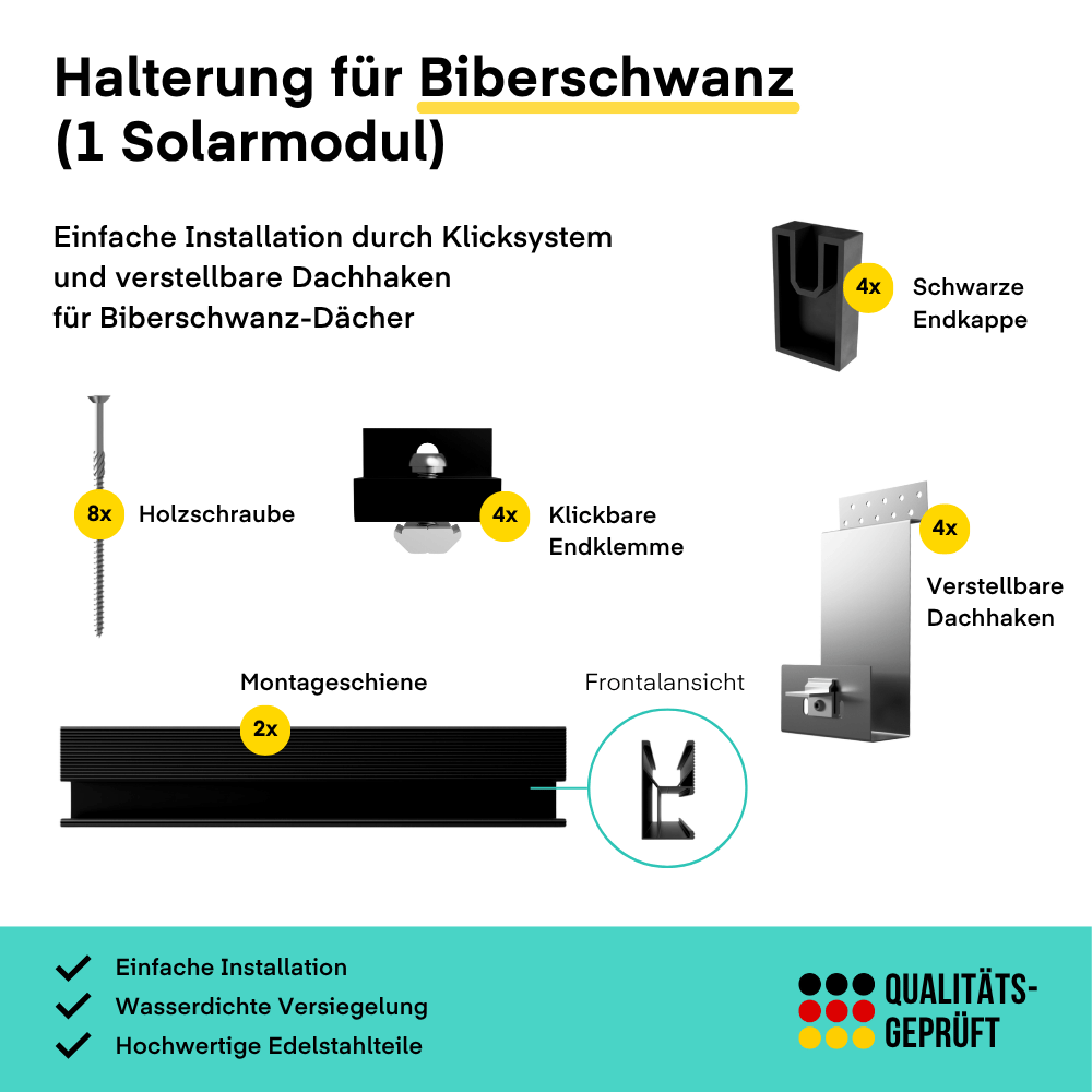 Montagesystem - Yuma Roof Biberschwanzdach von yuma.de
