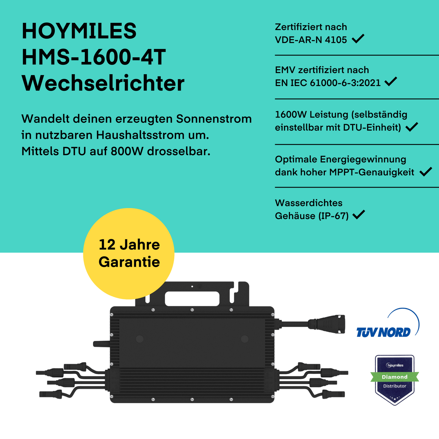 Wechselrichter - Hoymiles HMS-1600-4T