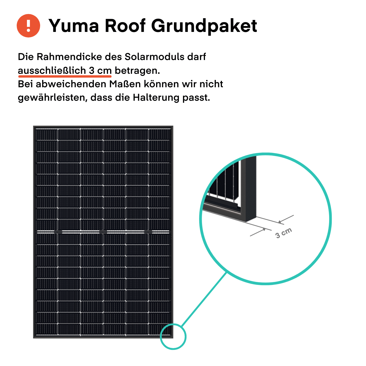 Zubehör-Set - Yuma Roof Grundpaket