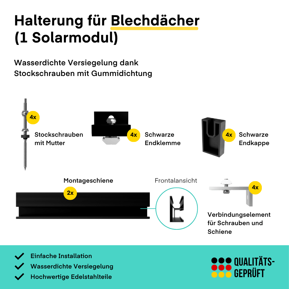Montagesystem - Yuma Roof Blechdach