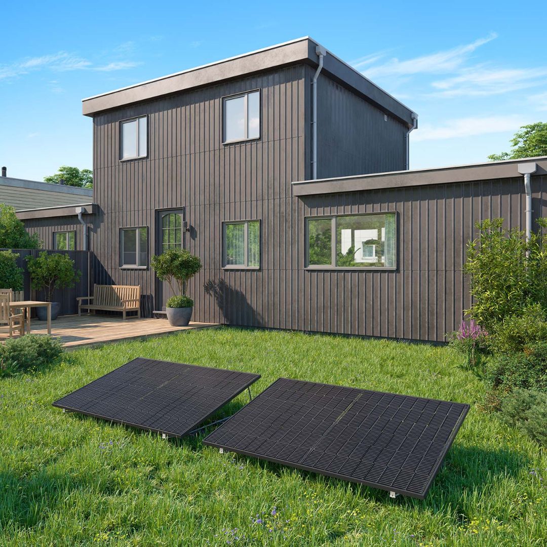 Solaranlage in Garten