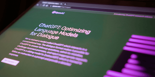 Bildschirm mit ChatGPT-Content