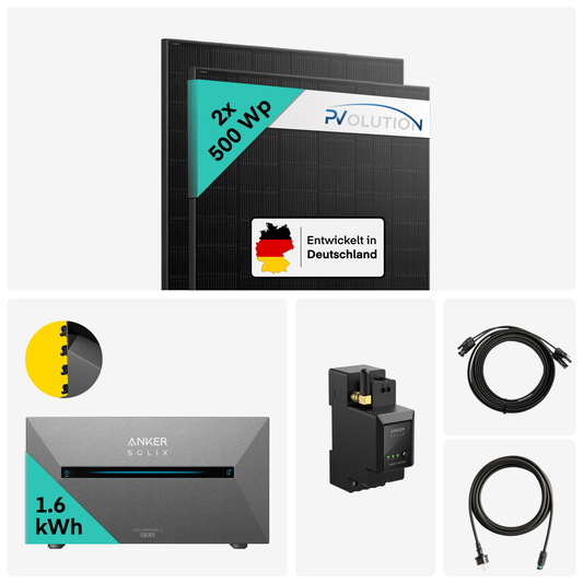 Yuma x Anker - 1000W Balkonkraftwerk mit SOLIX Solarbank 2 PRO