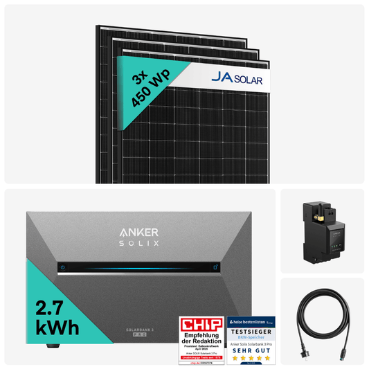 Yuma x Anker - 1350 W Balkonkraftwerk mit SOLIX Solarbank 3 PRO