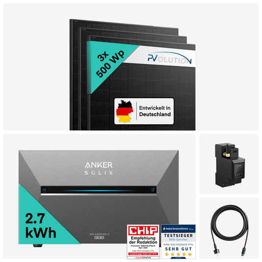 Yuma x Anker - 1500 W Balkonkraftwerk mit SOLIX Solarbank 3 PRO
