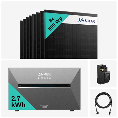 Yuma x Anker - 4000W Solaranlage mit SOLIX Solarbank 3 PRO