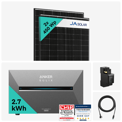 Yuma x Anker -  900W Balkonkraftwerk mit SOLIX Solarbank 3 PRO