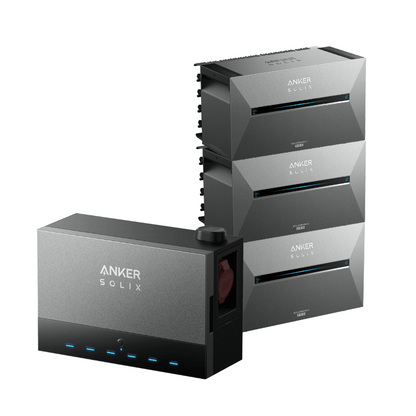 3x Anker Solix Solarbank 3 E2700 Pro mit Power Dock