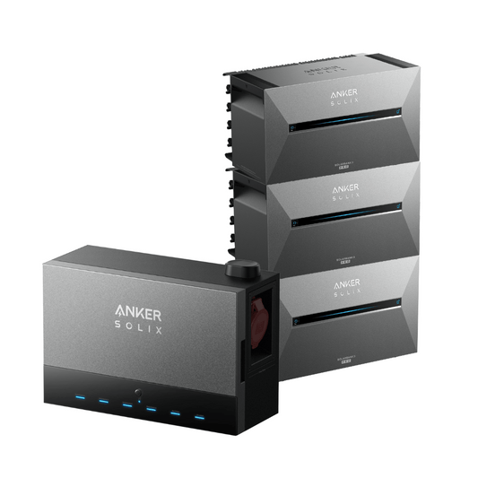3x Anker Solix Solarbank 3 E2700 Pro mit Power Dock