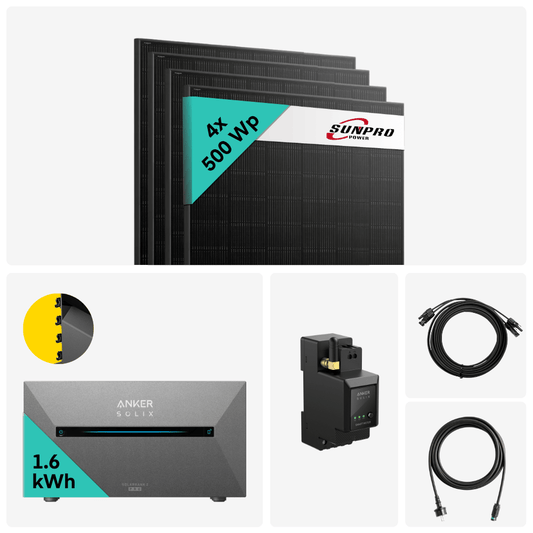 Yuma x Anker - 2000W Balkonkraftwerk mit SOLIX Solarbank 2 PRO