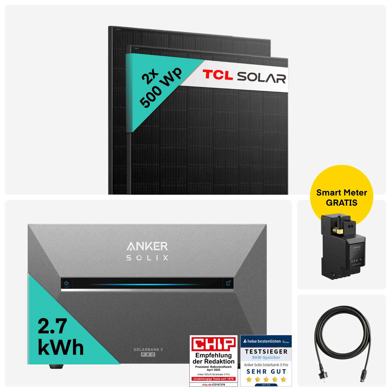 Yuma x Anker - 1000W Balkonkraftwerk mit SOLIX Solarbank 3 PRO von Yuma x Anker