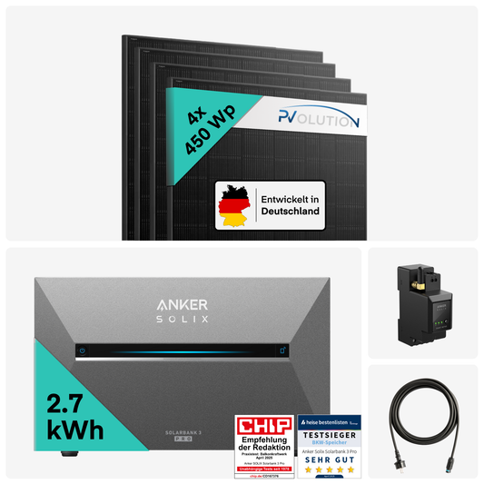 Yuma x Anker -  1800W Balkonkraftwerk mit SOLIX Solarbank 3 PRO