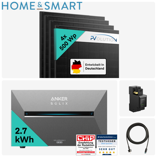 Home & Smart Deal: Yuma x Anker -  2000W Balkonkraftwerk mit SOLIX Solarbank 3 PRO