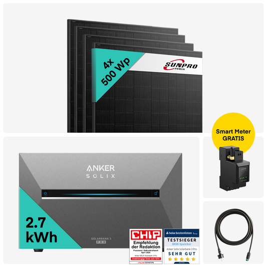 Yuma x Anker - 2000W Balkonkraftwerk mit SOLIX Solarbank 3 PRO von Yuma x Anker