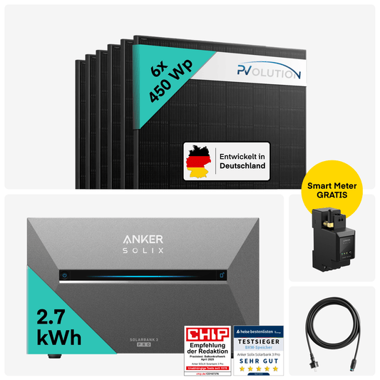 Yuma x Anker - 2700W Solaranlage mit SOLIX Solarbank 3 PRO