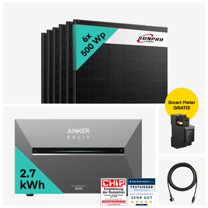 Yuma x Anker - 3000W Solaranlage mit SOLIX Solarbank 3 PRO von Yuma x Anker