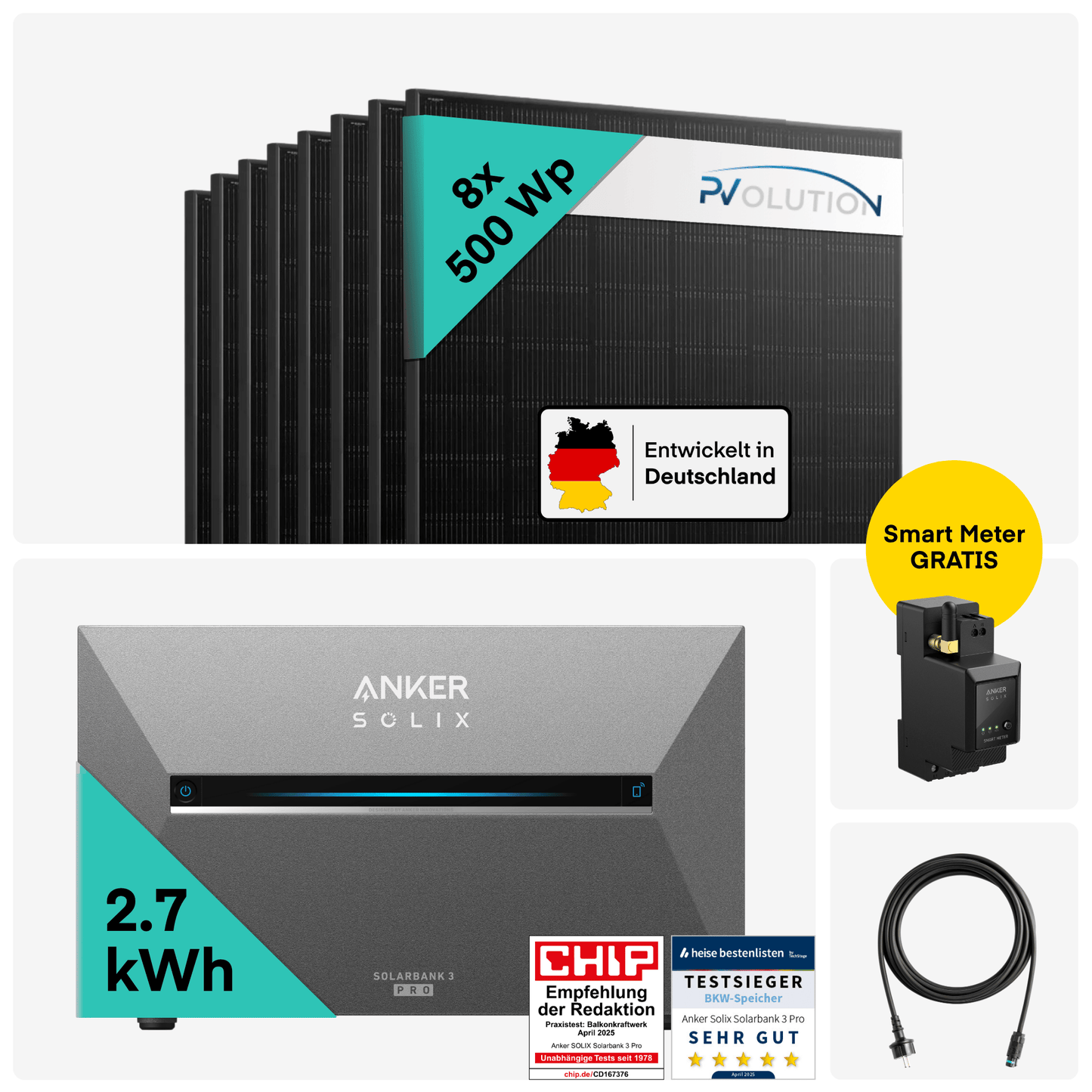 Yuma x Anker - 4000W Solaranlage mit SOLIX Solarbank 3 PRO