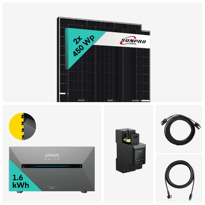 Solix Solarbank 2  PRO Balkonkraftwerk 900 W