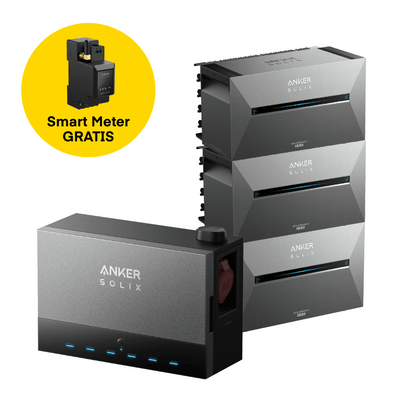 3x Anker SOLIX Solarbank 3 E2700 Pro mit Power Dock