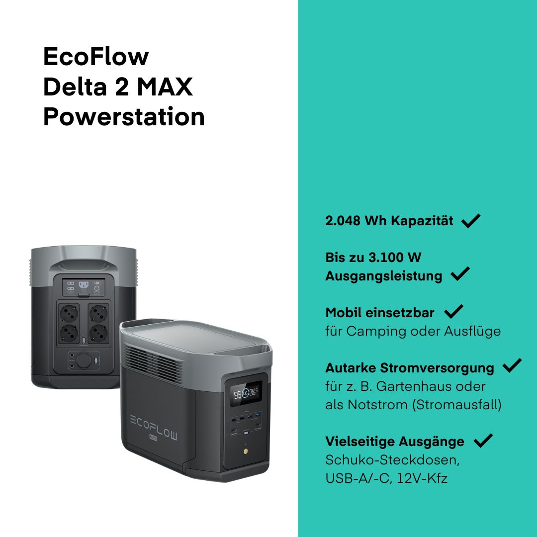EcoFlow Delta 2 Max Powerstation (2048 Wh)