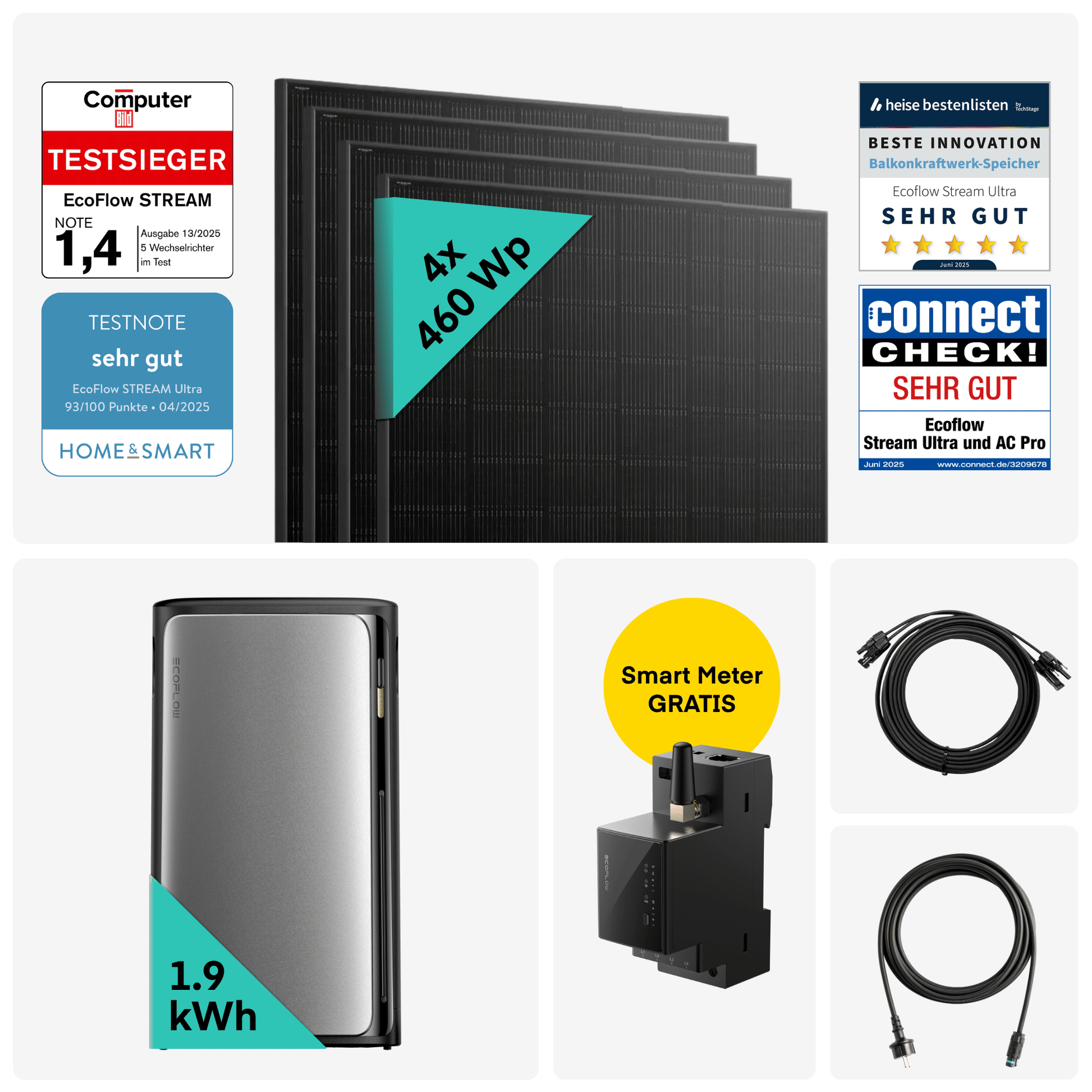 Yuma x EcoFlow - 1840W Balkonkraftwerk mit STREAM Ultra von Yuma x EcoFlow