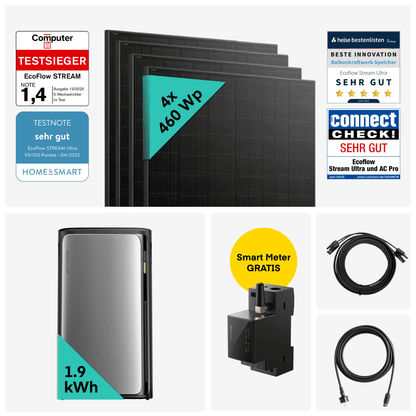Yuma x EcoFlow - 1840W Balkonkraftwerk mit STREAM Ultra von Yuma x EcoFlow
