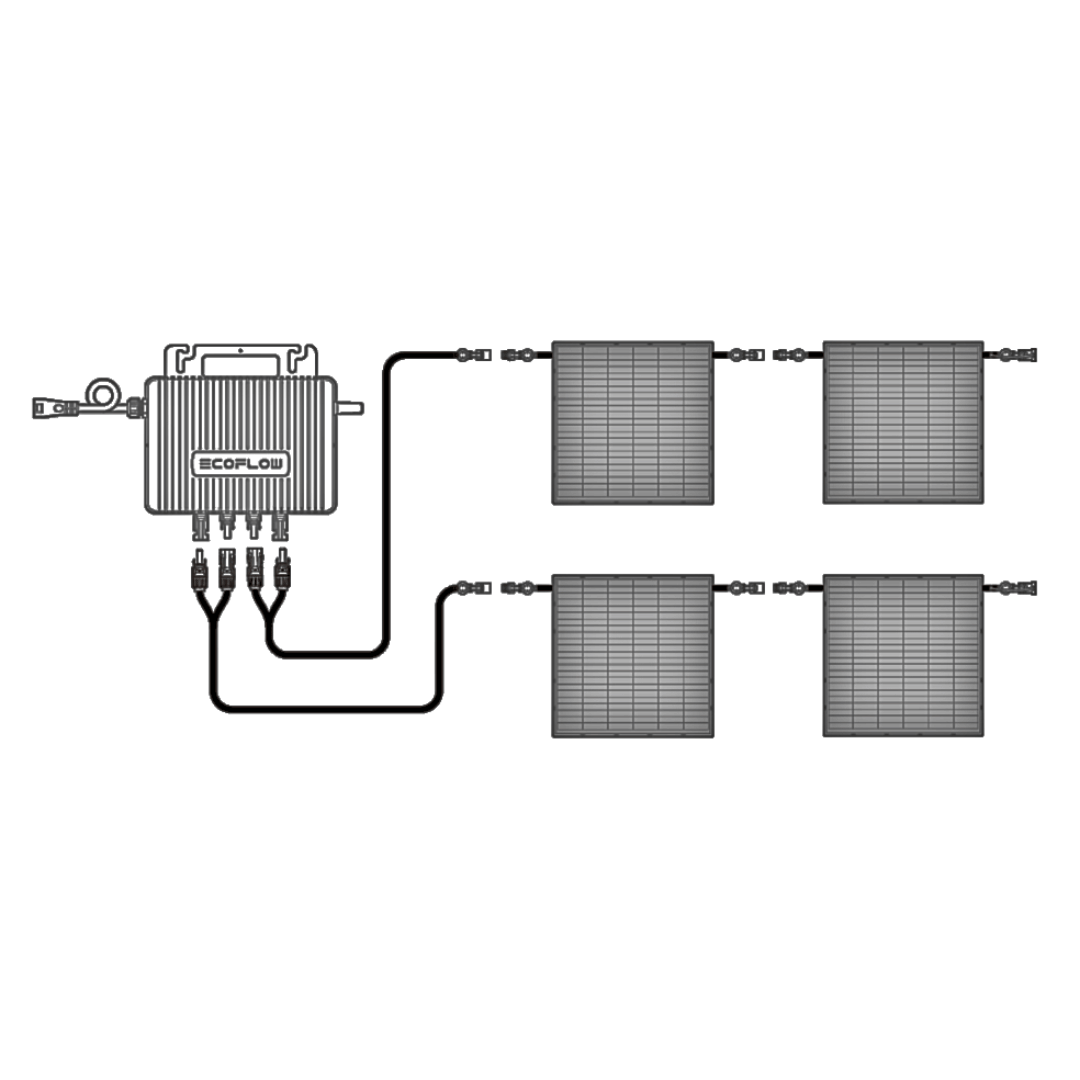 EcoFlow 250W Solarmodul 4er Pack von EcoFlow