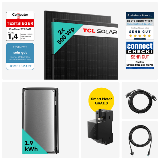 Yuma x EcoFlow - 1000W Balkonkraftwerk mit STREAM Ultra von Yuma x EcoFlow