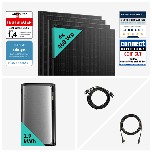 Yuma x EcoFlow - 1840W Balkonkraftwerk mit STREAM Ultra