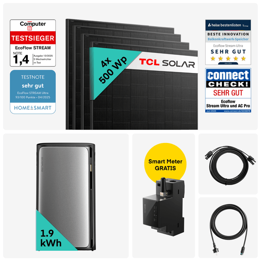 Yuma x EcoFlow - 2000W Balkonkraftwerk mit STREAM Ultra von Yuma x EcoFlow