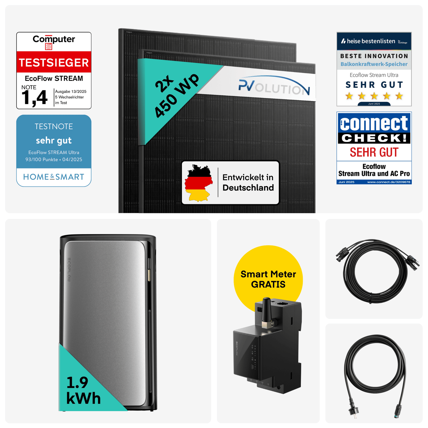Yuma x EcoFlow - 900W Balkonkraftwerk mit STREAM Ultra