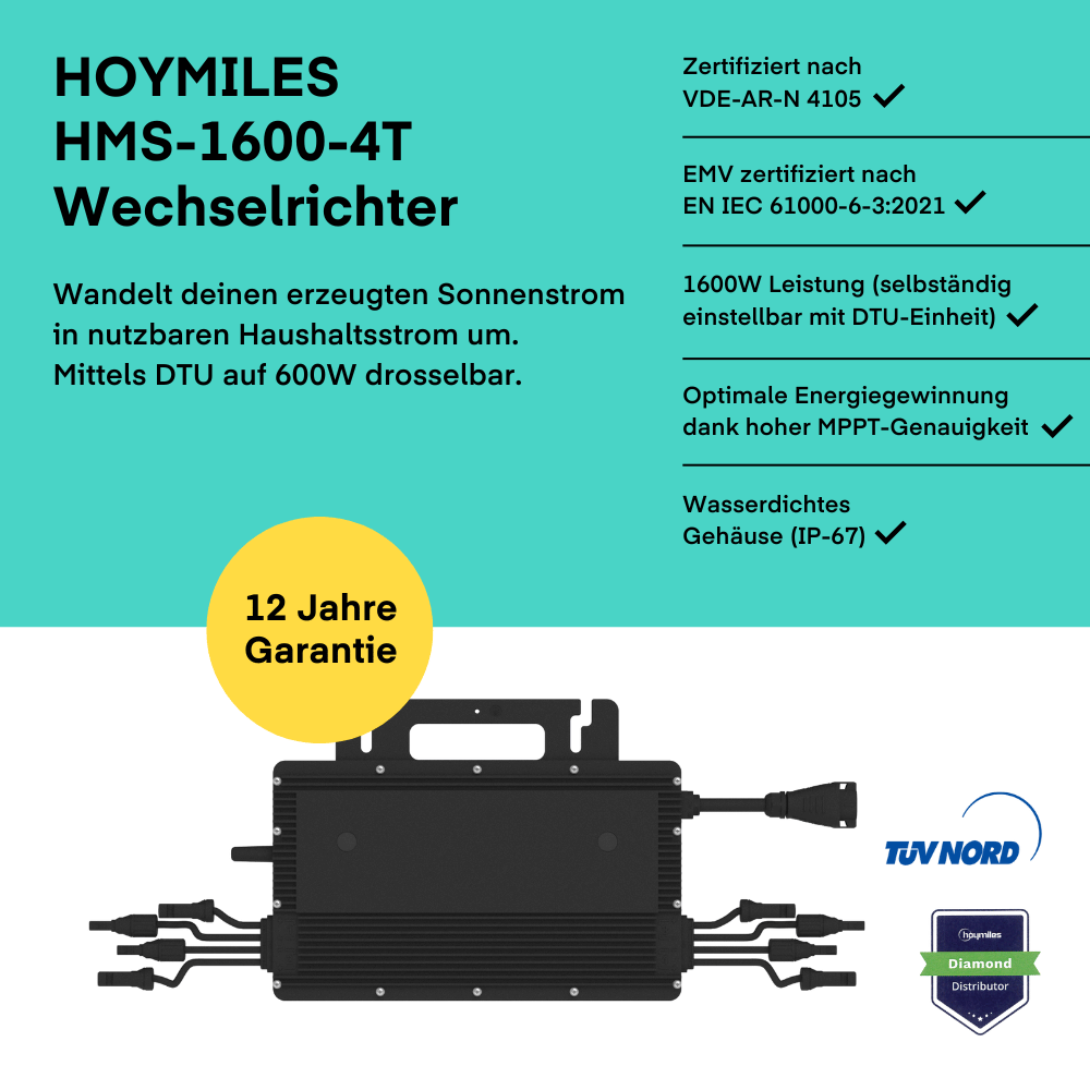 Wechselrichter - Hoymiles HMS-1600-4T