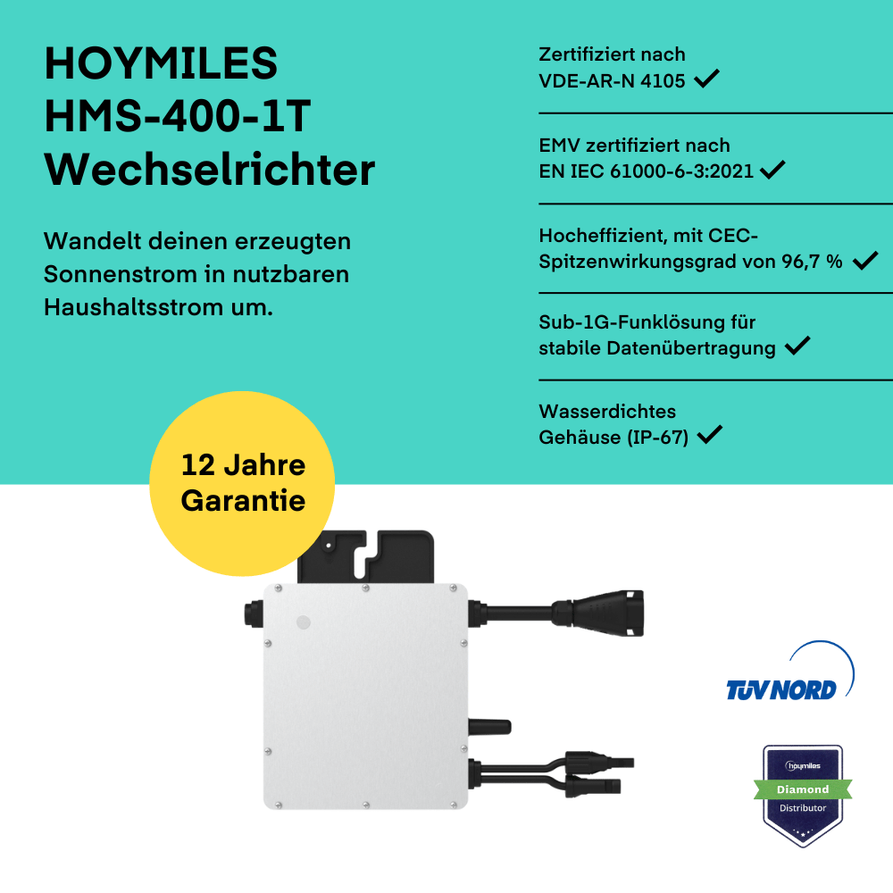 Wechselrichter - Hoymiles HMS-400W-1T