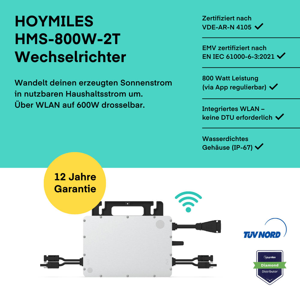 Wechselrichter - Hoymiles HMS-800W-2T (Updated)