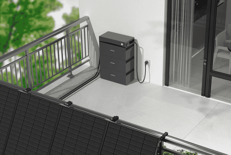 Sunshare Speicher mit Erweiterung auf Balkon