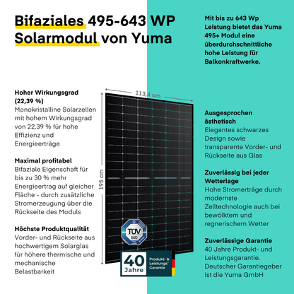 Yuma Front 90° (1485+) Bifazial