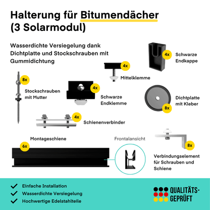 Yuma Roof (1800+) Bitumendach Bifazial