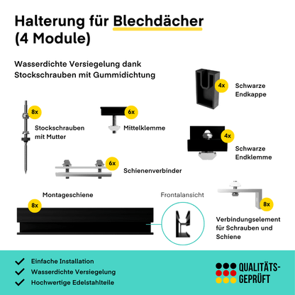 Yuma Roof (1800+) Blechdach Bifazial