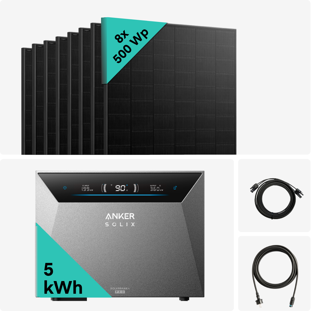 Yuma x Anker - 4000W Solaranlage mit SOLIX Solarbank 4 PRO von Yuma x Anker