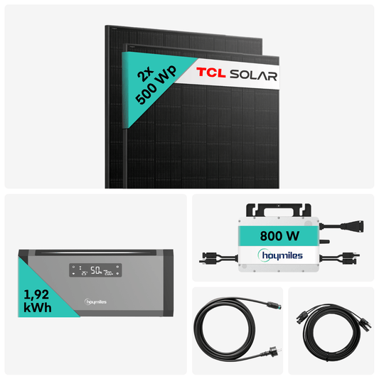 Yuma x Hoymiles - 1000W Balkonkraftwerk mit HiBattery 1920 AC von Yuma x Hoymiles