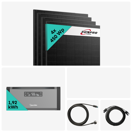 Yuma x Hoymiles - 2000W Balkonkraftwerk mit HiBattery 1920 AC von Yuma x Hoymiles