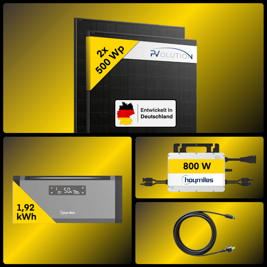 Yuma x Hoymiles - 1000W Balkonkraftwerk mit HiBattery 1920 AC