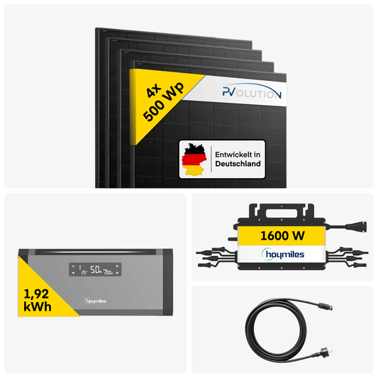 Yuma x Hoymiles - 2000W Balkonkraftwerk mit HiBattery 1920 AC von Yuma x Hoymiles