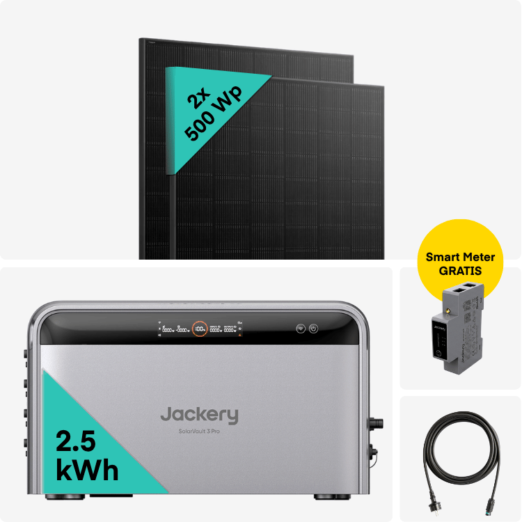 Yuma x Jackery - 1000 W Balkonkraftwerk mit SolarVault 3 Pro