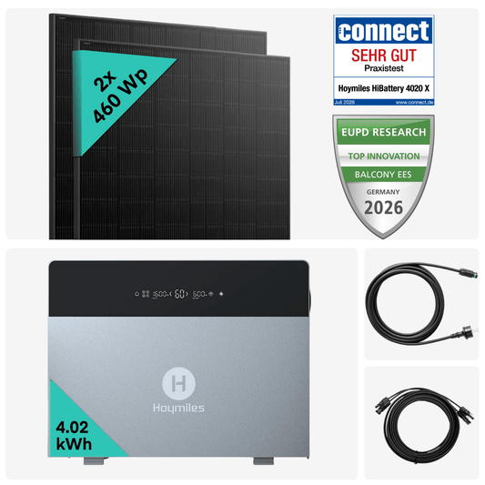 Yuma x Hoymiles - 920W Balkonkraftwerk mit HiBattery 4020 X von Yuma x Hoymiles