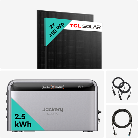 Yuma x Jackery - 900 W Balkonkraftwerk mit SolarVault 3 Pro